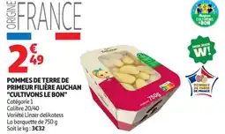 Auchan Supermarché Pommes de terre de primeur filière auchan cultivons le bon offre