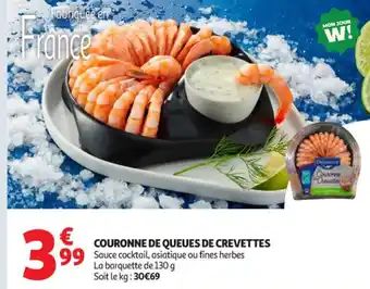 Auchan Supermarché Couronne de queues de crevettes offre