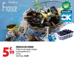 Auchan Supermarché Moules de corde offre