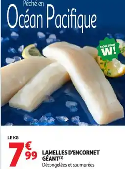 Auchan Supermarché Lamelles d'encornet géant offre