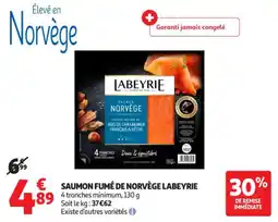 Auchan Supermarché Saumon fumé de norvège labeyrie offre