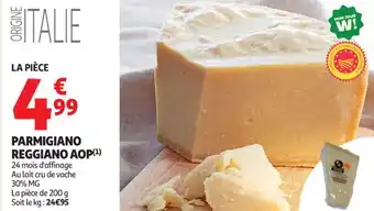Auchan Supermarché Parmigiano reggiano aop offre