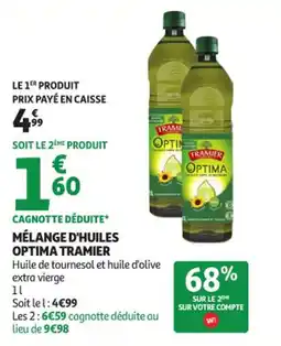 Auchan Supermarché Mélange d'huiles optima tramier offre
