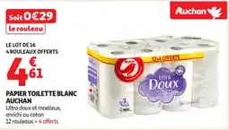 Auchan Supermarché Papier toilette blanc auchan offre