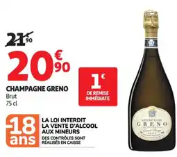 Auchan Supermarché Champagne greno offre