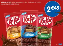 b&m Tablette kitkat offre