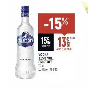 Spar Vodka 37,5% Vol. Eristoff offre