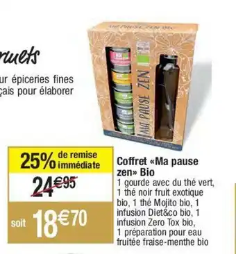 Migros Coffret Ma pause zen Bio offre