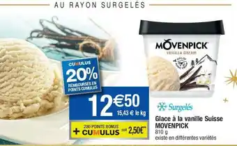 Migros Glace à la vanille Suisse offre