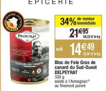 Migros Bloc de Foie Gras de Canard Du Sud-Ouest offre