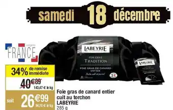 Migros Foie Gras de Canard Entier Cuit Au Torchon offre