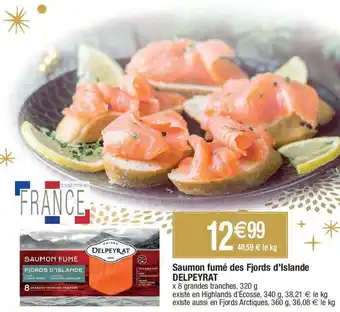 Migros Saumon Fumé Des Fjords d'Islande offre