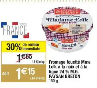 Migros Fromage Fouetté Mme offre
