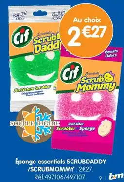 b&m Éponge essentials scrubdaddy scrubmommy offre