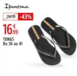 Intersport IPANEMA Tongs du 36 au 41 offre