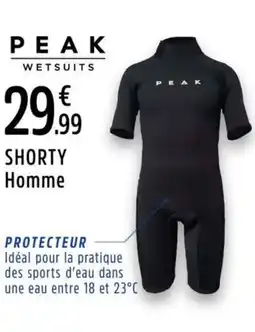 Intersport PEAK Shorty homme offre