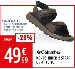 Intersport COLUMBIA Konos hiker 2 strap du 41 au 46 offre