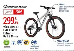 Intersport NAKAMURA Vélo complite evo junior enfant - de 7 à 10 ans offre