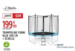 Intersport Trampoline funni blue 300 cm + échelle offre