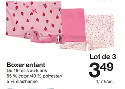 Zeeman Boxer enfant offre