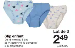 Zeeman Slip enfant offre