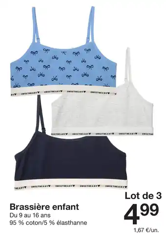 Zeeman Brassière enfant offre