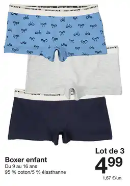 Zeeman Boxer enfant offre