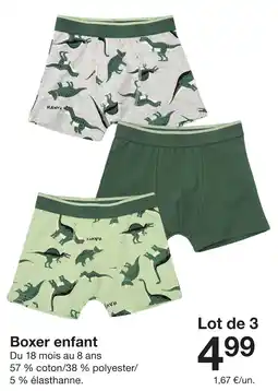 Zeeman Boxer enfant offre