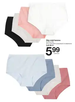 Zeeman Slip midi femme offre