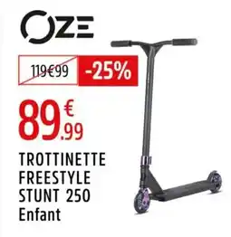 Intersport Trottinette freestyle stunt 250 enfant offre
