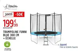 Intersport Trampoline funni blue échelle offre