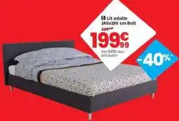 Conforama Lit adulte 140x190 cm Bolt offre