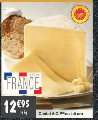 Migros Cantal A.O.P Au Lait Cru offre