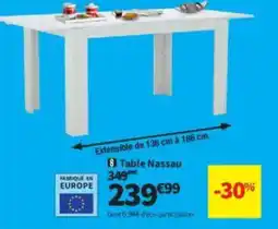 Conforama Table Nassau offre