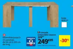 Conforama Console extensible Liwenn offre