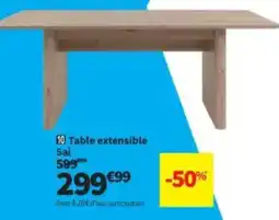 Conforama Table extensible Sai offre