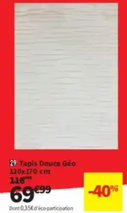 Conforama Tapis Douce Géo 120x170 cm offre