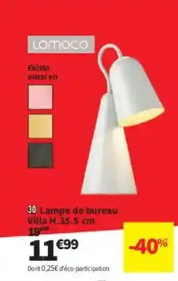 Conforama Lampe de bureau Villa H.35.5 cm offre