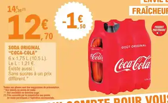 E.Leclerc Express Soda original coca cola offre
