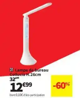 Conforama Lampe de bureau Collucia H.26cm 32 offre