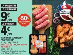 E.Leclerc Express Maxi grill classique maître coq offre