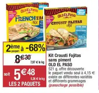 Kit Crousti Fajitas Sans Piment