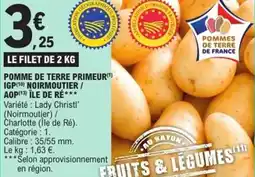 E.Leclerc Express Pomme de terre primeur igp noirmoutier aop île de ré offre