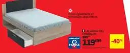 Conforama Lit adulte City 140x190cm offre
