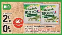 E.Leclerc Express Petits pois surgelés bio bonduelle offre