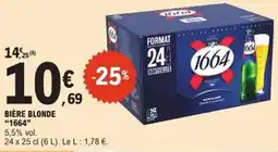 E.Leclerc Express Bière blonde 1664 offre
