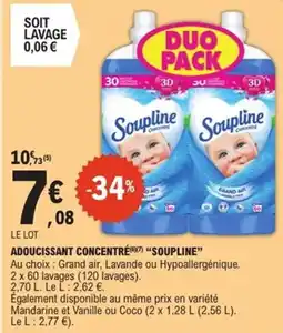 E.Leclerc Express Adoucissant concentré soupline offre