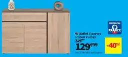 Conforama Buffet 3 portes 1 tiroir Fumay offre