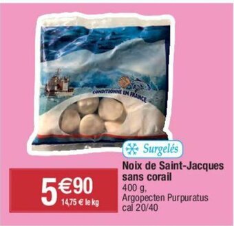 Migros Noix de Saint-Jacques sans corail offre