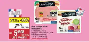 Migros Mon jambon blanc offre